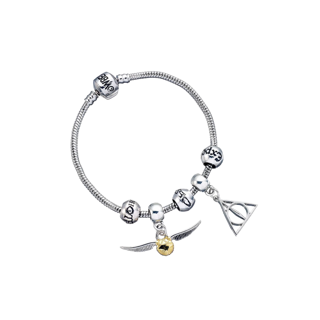 Bracelet avec charms Harry Potter plaqué argent - AXCIO