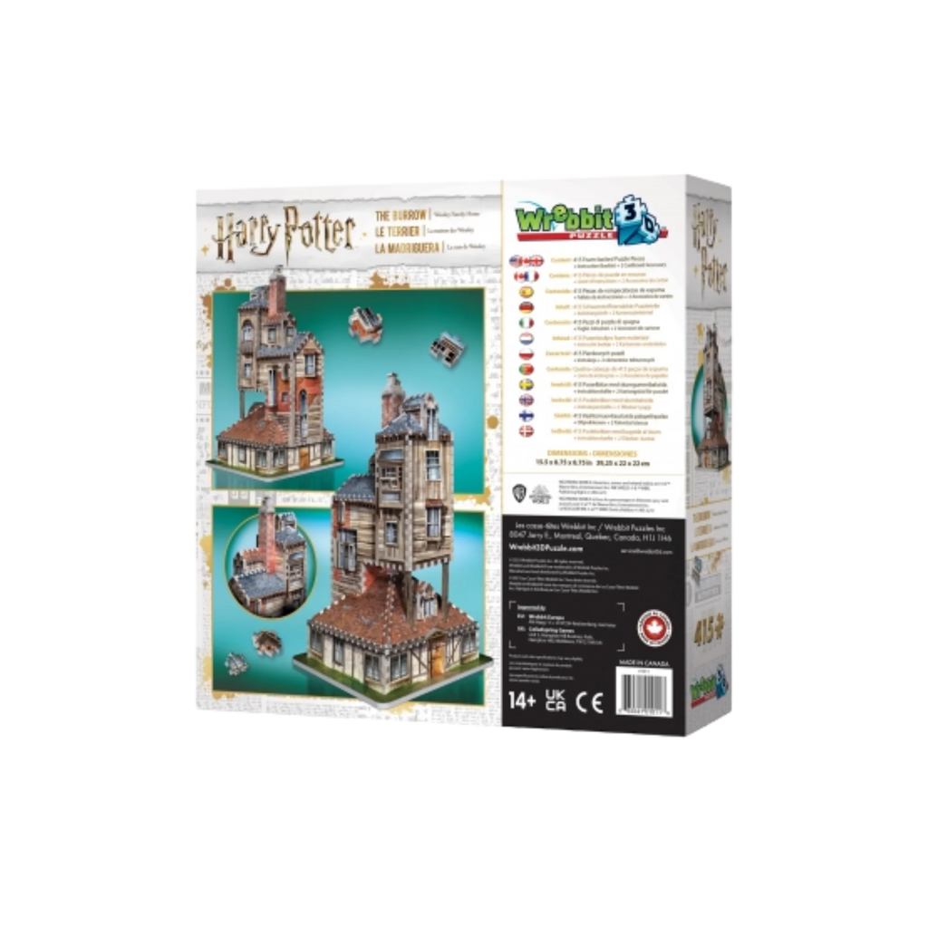 Puzzle 3D Harry Potter - La Maison des Weasley - AXCIO