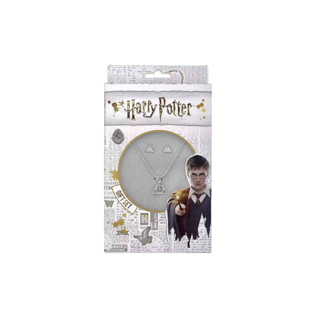 Collier Harry Potter - Reliques de la mort (avec boucles d'oreilles) - AXCIO