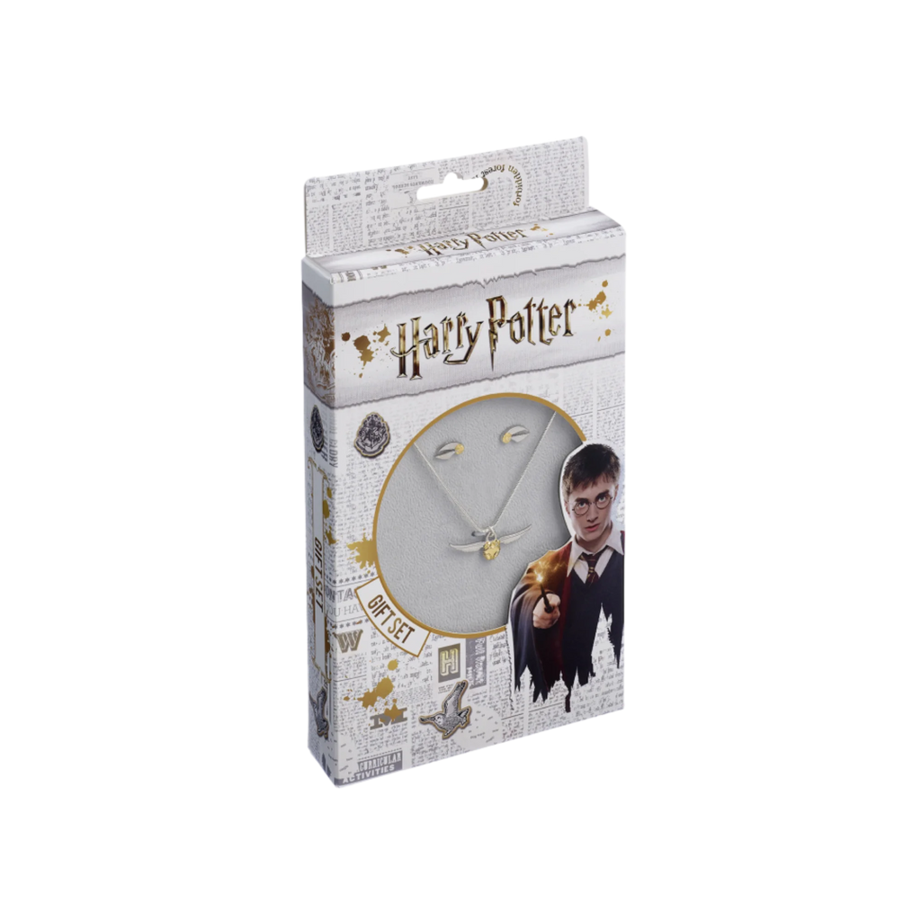 Collier Harry Potter - Vif d'Or (avec boucles d'oreilles) - AXCIO